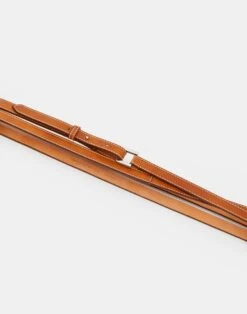 Vachetta Leather Double Wrap Belt -Lafayette 148 Store a2281 bltx copper detail