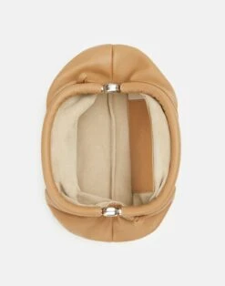 Nappa Leather Pochette 10 Nappa Leather Pochette -Lafayette 148 Store a2620 hgbx camel detail