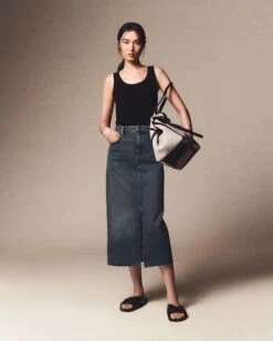 Linen-Hemp Garden L Tote 13 Linen-Hemp Garden L Tote -Lafayette 148 Store a2634 hgbx black multi elevated priority 1