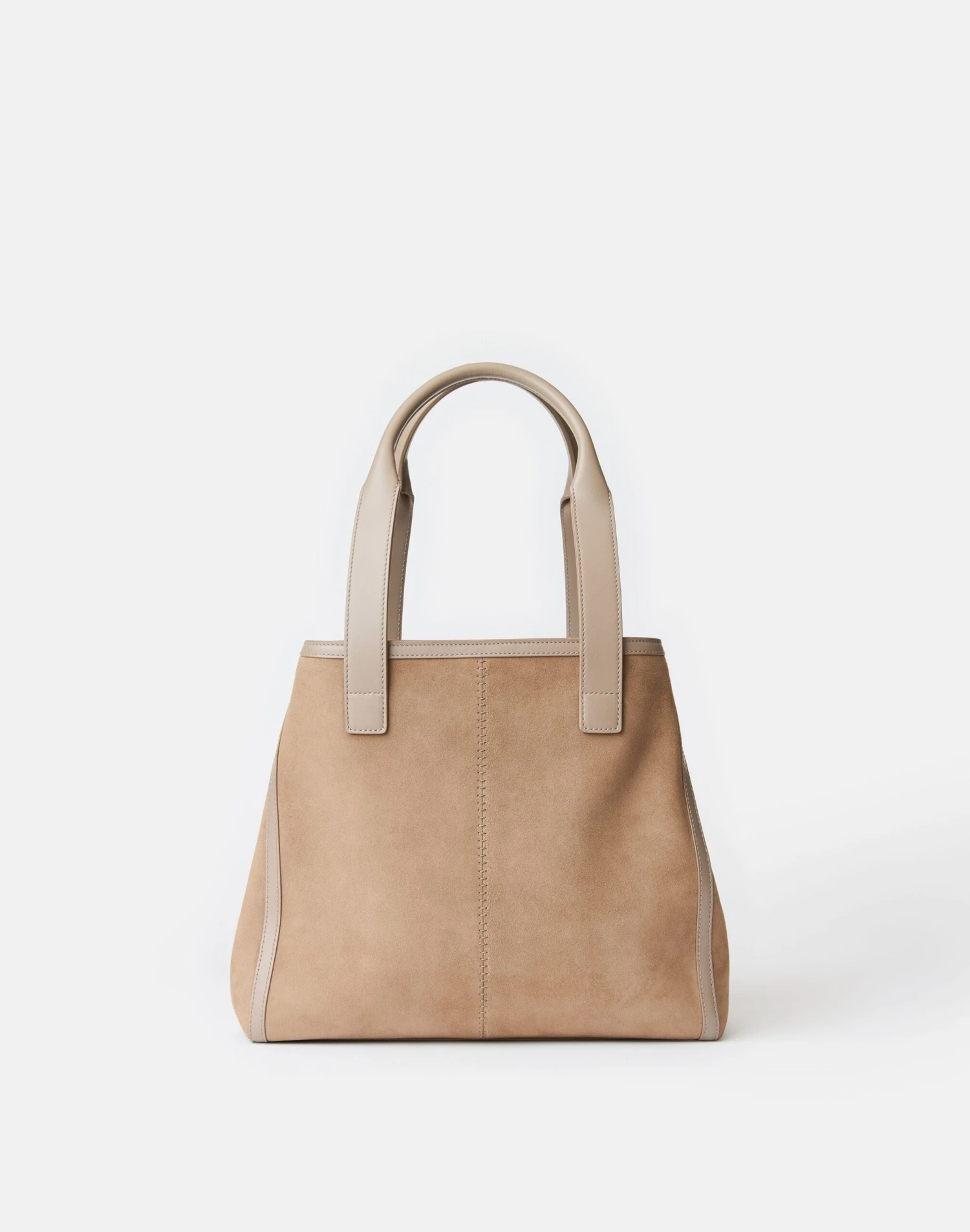 Suede & Leather L Tote—Small 1 Suede & Leather L Tote—Small