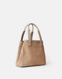 Suede & Leather L Tote—Small 9 Suede & Leather L Tote—Small -Lafayette 148 Store a2739 hgbx hickory other
