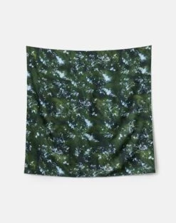 Splattered Glaze Print Silk Twill Scarf