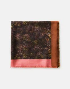 Impression Print Cashmere-Silk Scarf -Lafayette 148 Store a2801 wvnx black multi other
