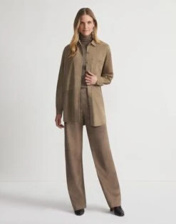 Paperfine Suede Oversized Shirt 9 Paperfine Suede Oversized Shirt -Lafayette 148 Store mbdy1r l926 concrete full