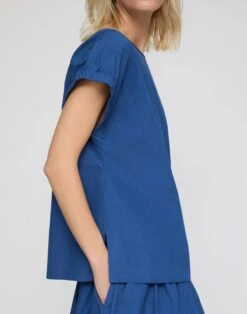 Travel Cotton Gathered Cuff Shirt 8 Travel Cotton Gathered Cuff Shirt -Lafayette 148 Store mbfh7r 1x40 royale detail