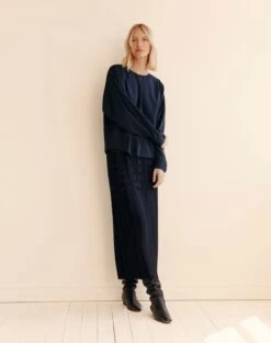 Organic Silk Stretch Georgette Pleated Shoulder Blouse 9 Organic Silk Stretch Georgette Pleated Shoulder Blouse -Lafayette 148 Store mbfk5r 1u40 ink elevated