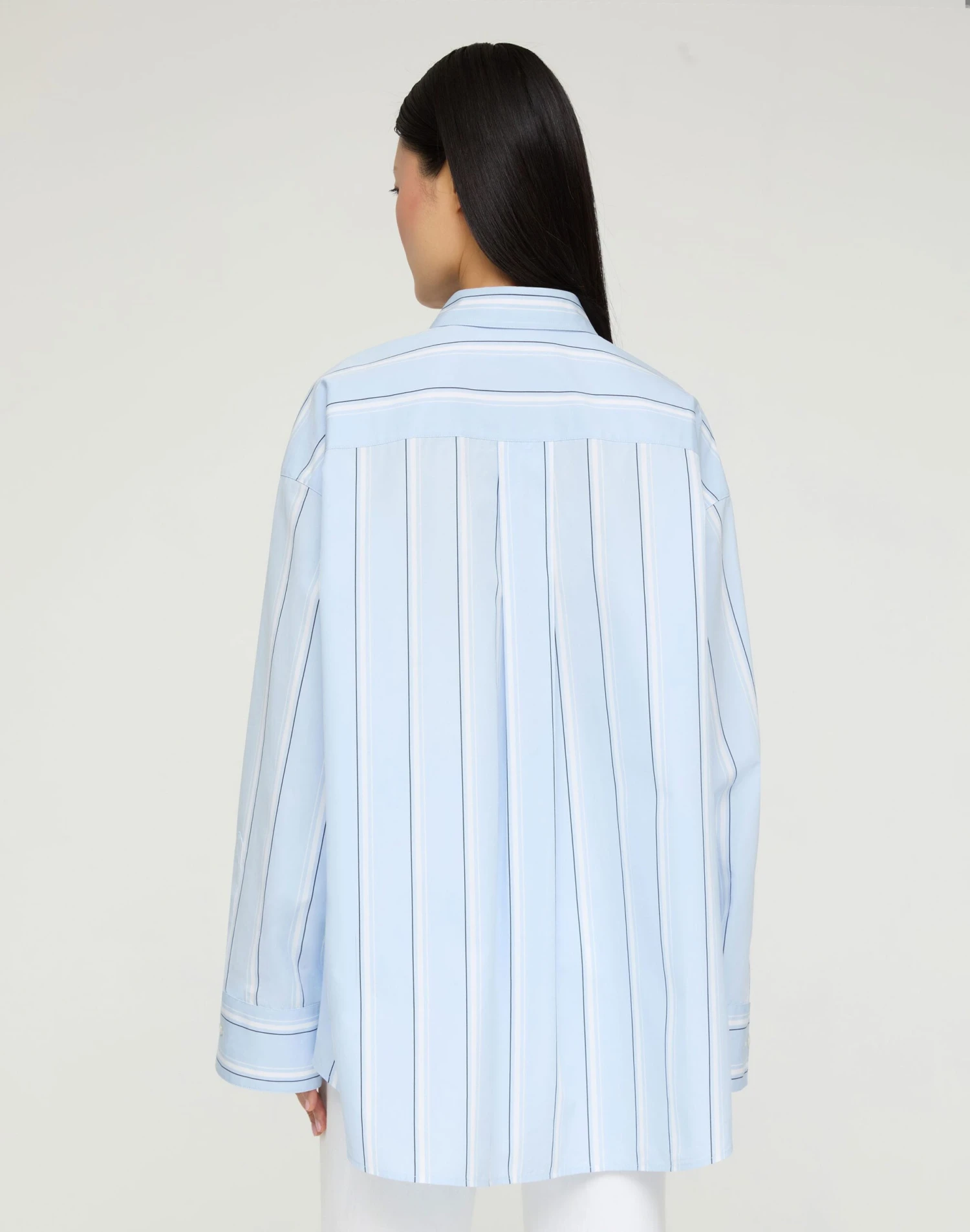 Striped Cotton Oversized Amagansett Shirt 5 Striped Cotton Oversized Amagansett Shirt - Image 5