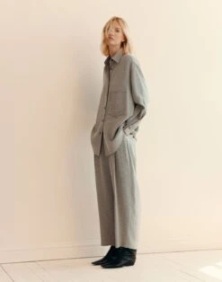 Fluid Houndstooth Jacquard Oversized Shirt 8 Fluid Houndstooth Jacquard Oversized Shirt -Lafayette 148 Store mbfm5r 2d05 black multi elevated