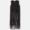 Nappa Leather Macramé Fringe Blouse 12 Nappa Leather Macramé Fringe Blouse -Lafayette 148 Store mbfn1e l485 black flat