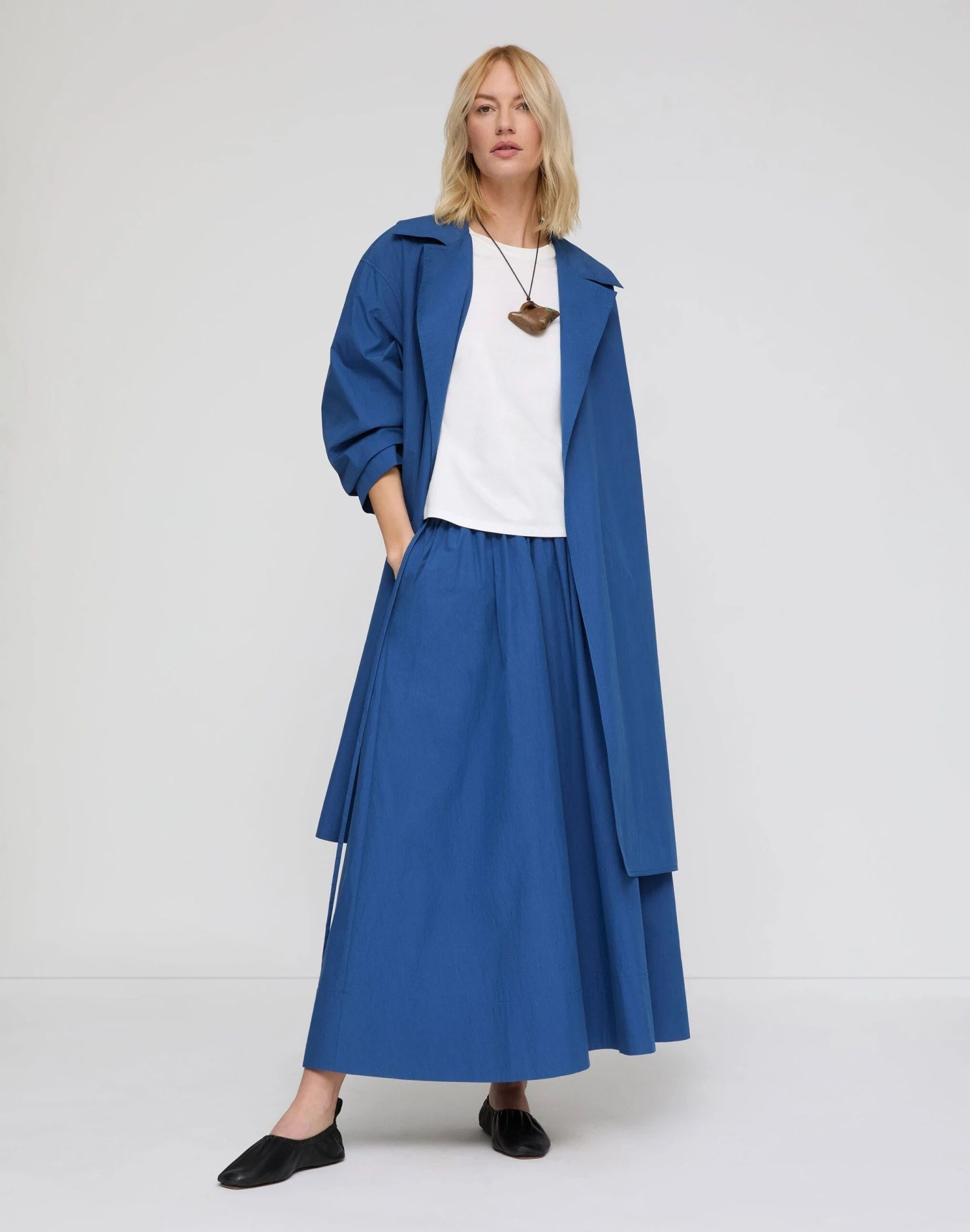 Travel Cotton Oversized Trench Coat 2 Travel Cotton Oversized Trench Coat - Image 2