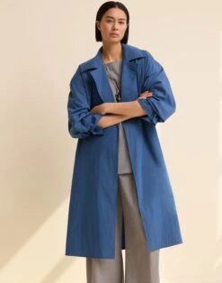 Travel Cotton Oversized Trench Coat 9 Travel Cotton Oversized Trench Coat -Lafayette 148 Store mcb64r 1x40 royale elevated hover