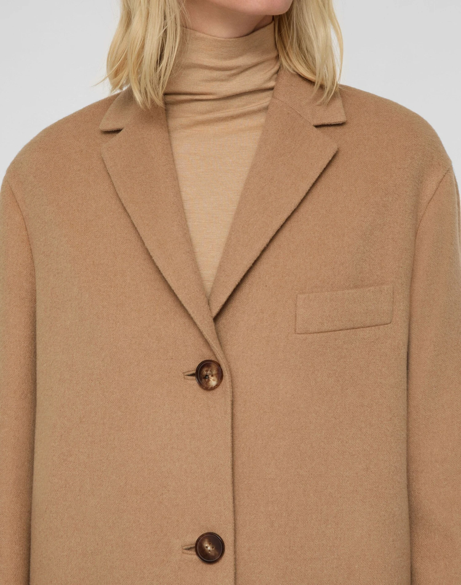 Camel Hair Three Button Coat 3 Camel Hair Three Button Coat - Image 3