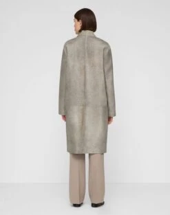 Calf Hair Three Button Coat 9 Calf Hair Three Button Coat -Lafayette 148 Store mcc71h f042 raindrop back