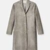 Calf Hair Three Button Coat