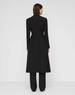 Wool-Silk Crepe Tuxedo Coat 7 Wool-Silk Crepe Tuxedo Coat -Lafayette 148 Store mcc75h 1u35 black back