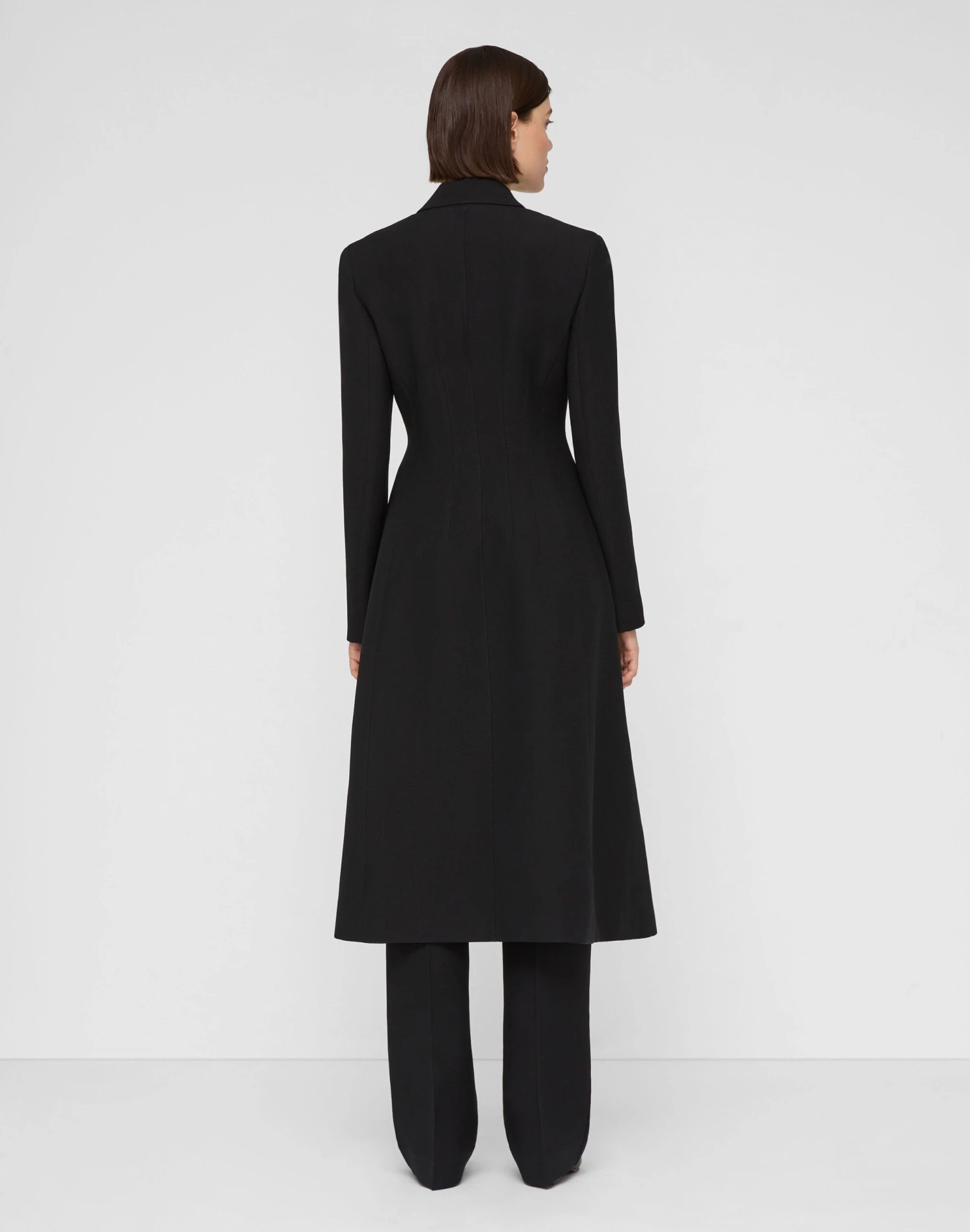 Wool-Silk Crepe Tuxedo Coat 4 Wool-Silk Crepe Tuxedo Coat - Image 4