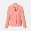 Wool-Silk Crepe Three-Button Academy Blazer 5 Wool-Silk Crepe Three-Button Academy Blazer -Lafayette 148 Store mjcq9a 1u35 altrosa pink flat
