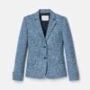 Donegal Tweed Button Fitted Blazer