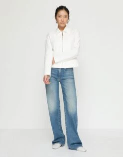 Techno Stretch Twill Zip Tailored Jacket 8 Techno Stretch Twill Zip Tailored Jacket -Lafayette 148 Store mjdl2r 9458 sea salt full