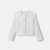 Speckled Glaze Jacquard Jacket -Lafayette 148 Store mjdm2r 2c75 pearl multi flat