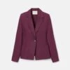 Organic Cotton Poplin Pintuck Back Jacket -Lafayette 148 Store mjdu4h 1r48 violet ash flat