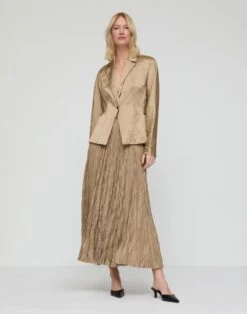 Satin Pintuck Back Jacket -Lafayette 148 Store mjdu4h 2c80 clay full