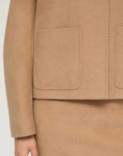 Camel Hair Patch Pocket Collarless Jacket -Lafayette 148 Store mjdw6h 1d39 camel detail