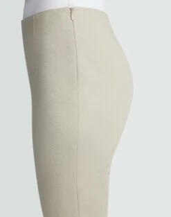 Techno Stretch Twill Stanton Pant -Lafayette 148 Store mp774r 9458 khaki detail