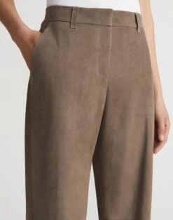 Paperfine Suede Sullivan Pant -Lafayette 148 Store mpd32r l926 concrete detail