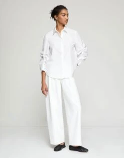 L148 Denim Wyatt Barrel Leg Jean -Lafayette 148 Store mpe54w 1r71 washed plaster full