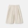 Silk-Linen Sutton Wide Leg Short -Lafayette 148 Store mpe61r 1g63 pearl flat