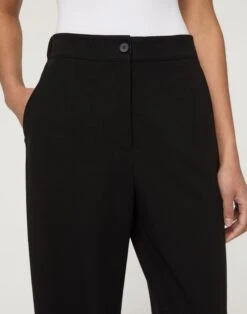 Regenerated Punto Milano Downing Barrel Leg Ankle Pant -Lafayette 148 Store mpe71r j003 black detail