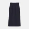 Responsible Finesse Crepe High Waisted Pencil Skirt -Lafayette 148 Store msq06r 6147 ink flat