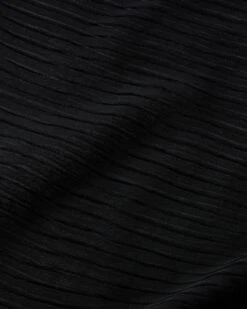 Silk Crepe Sheer Pleat Knit Dress -Lafayette 148 Store mwee7r ks43 black detail2